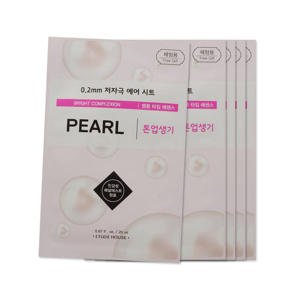 [Sample] [Etude House] 0.2 Therapy Air Mask #Pearl 20ml x 5PCS - Cosmetic Love