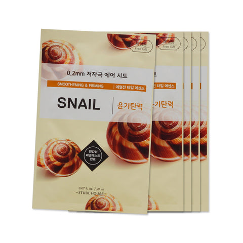 [Sample] [Etude House] 0.2 Therapy Air Mask #Snail x 5PCS - Cosmetic Love