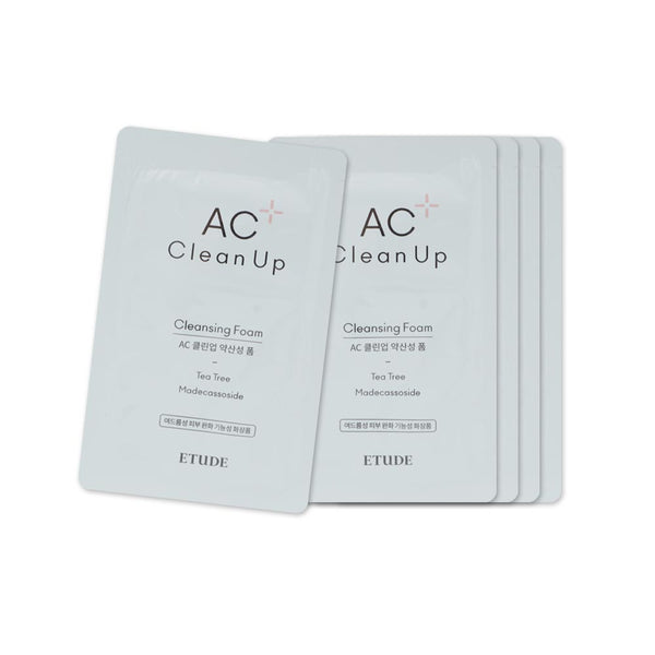 [Sample] [Etude House] AC Clean Up Cleansing Foam X 5PCS