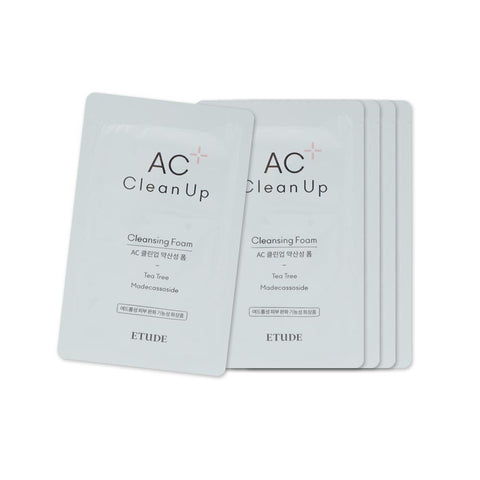 [Sample] [Etude House] AC Clean Up Cleansing Foam X 5PCS
