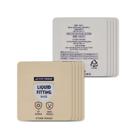 [Sample] [Etude House] Active proof Liquid Fitting Base #Natural Beige x 10PCS