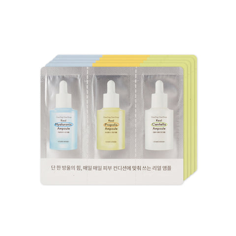 [Sample] [Etude House] One Day One Drop Real Ampoule #Centella&Propolis&Hyaluronic x 5PCS