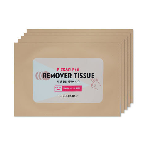 [Sample] [Etude House] Pick & Clean Remover Tissue x 5PCS