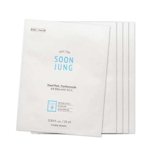 [Sample] [Etude House] Soon Jung Panthansoside Sheet Mask 25ml X 5PCS