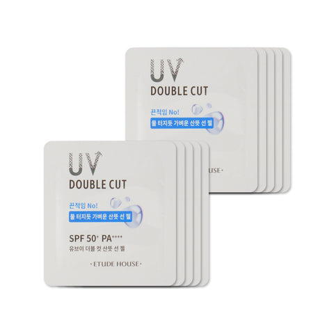 [Sample] [Etude House] UV Double Cut Fresh Sun Gel SPF50+ PA++++ x 10PCS