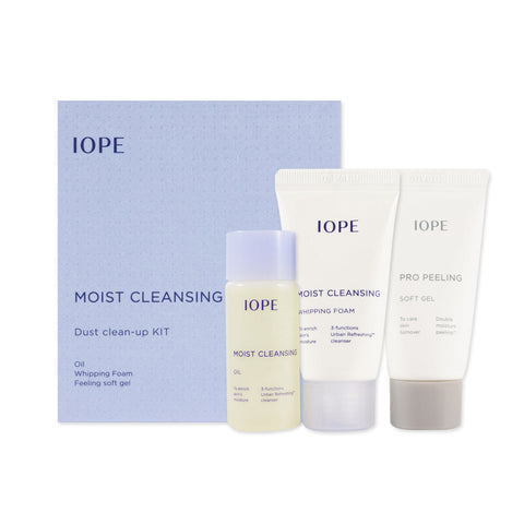 [Sample] [IOPE] Moist Cleansing Clean up Kit (3Items)