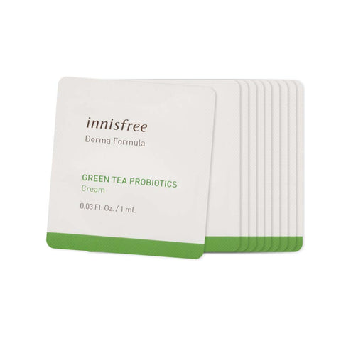 [Sample] [Innisfree] Derma Formula Green Tea Probiotics Cream X 10PCS