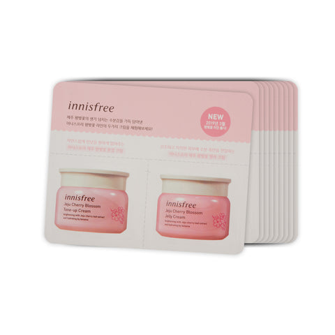 [Sample] [Innisfree] Jeju Cherry Blossom Tone Up Cream & Jelly Cream x 10PCS