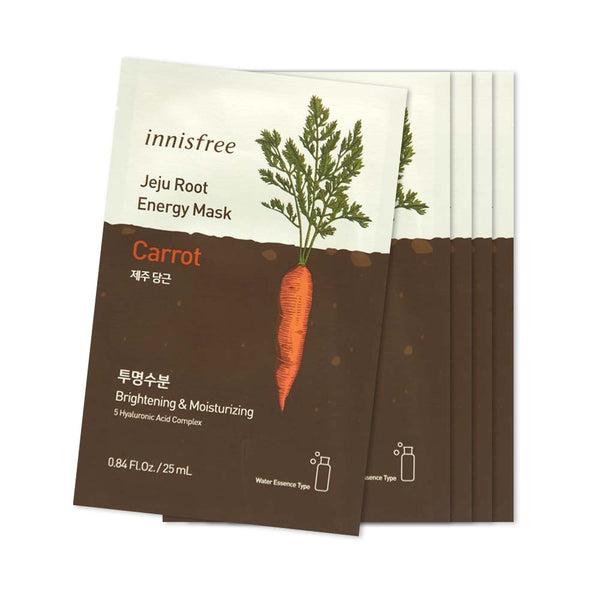 [Sample] [Innisfree] Jeju Root Energy Mask #Carrot X 5PCS