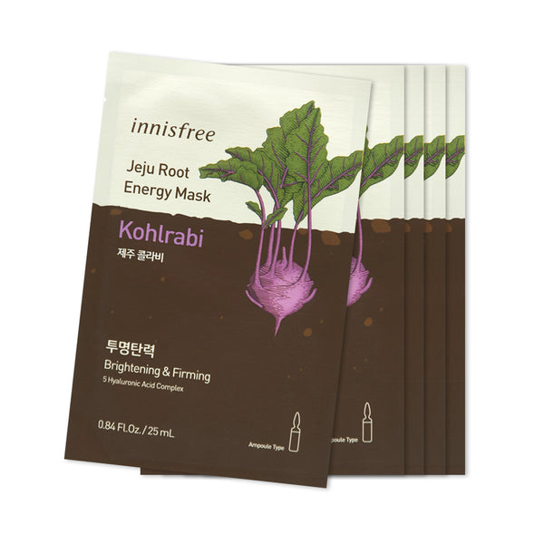 [Sample] [Innisfree] Jeju Root Energy Mask #Kohlrabi X 5PCS