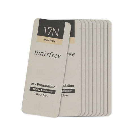 [Sample] [Innisfree] My Foundation All Day Longwear #17N(Pure Ivory) X 10PCS