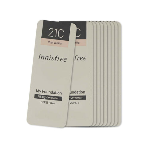 [Sample] [Innisfree] My Foundation All Day Longwear #21C(Cool Vanilla) X 10PCS