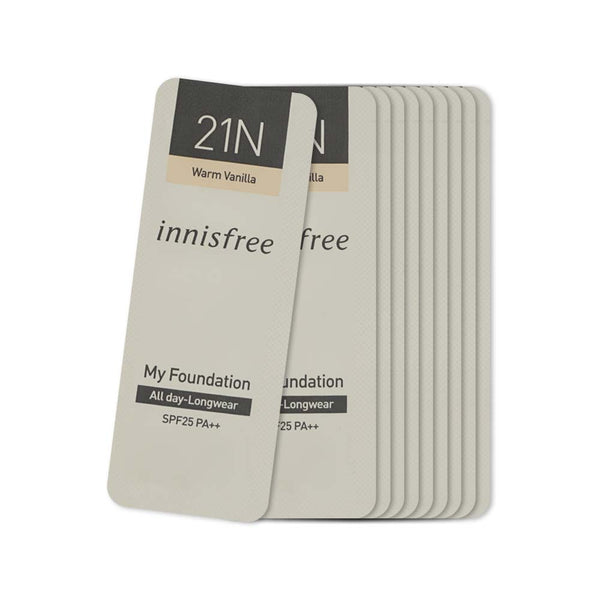 [Sample] [Innisfree] My Foundation All Day Longwear #21N(Warm Vanilla) X 10PCS