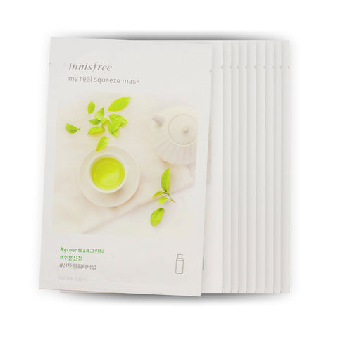 [Sample] [Innisfree] My Real Squeeze Mask #Green Tea x 10PCS