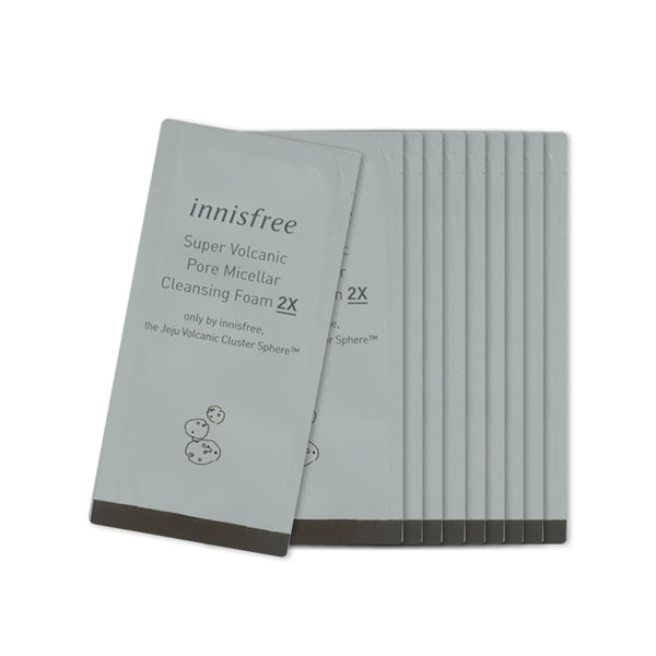 [Sample] [Innisfree] Super Volcanic Pore Micellar Cleansing Foam 2X X 10PCS
