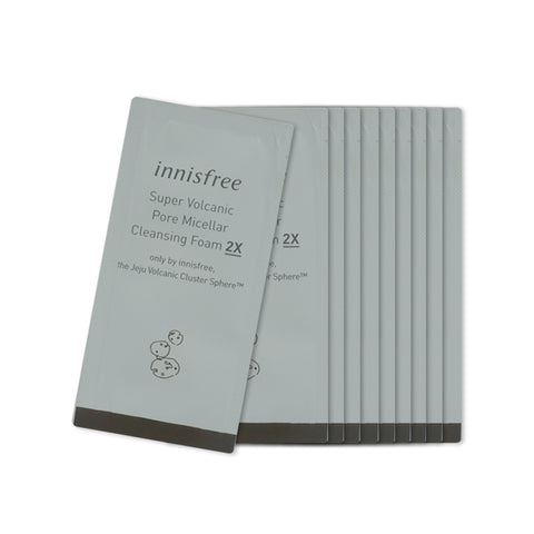 [Sample] [Innisfree] Super Volcanic Pore Micellar Cleansing Foam 2X X 10PCS