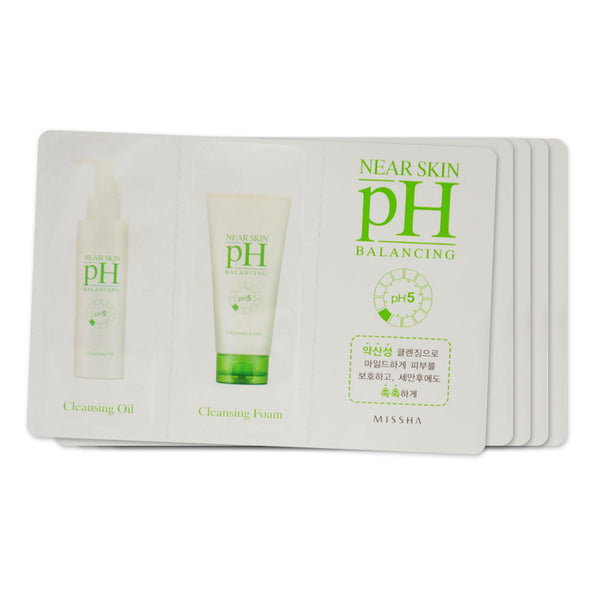[Sample] [Missha] Near Skin PH Balancing Oil & Cleansing Foam x 5PCS - Cosmetic Love
