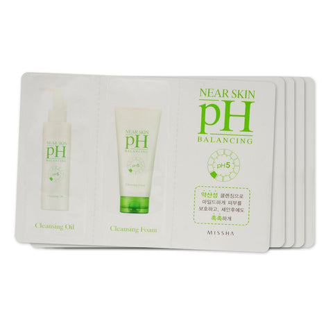 [Sample] [Missha] Near Skin PH Balancing Oil & Cleansing Foam x 5PCS - Cosmetic Love