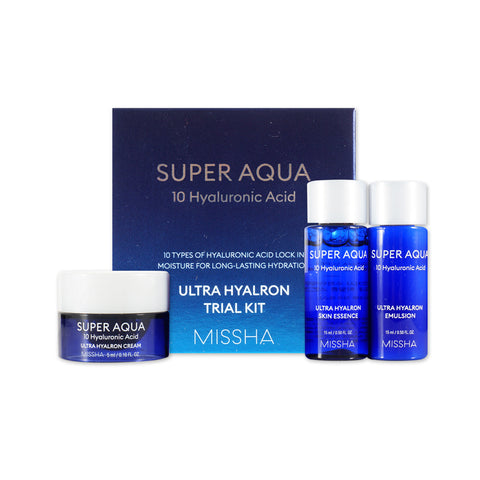 [Sample] [Missha] Super Aqua Ultra Hyalron Kit (3 Items)