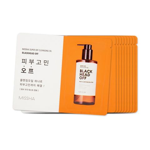 [Sample] [Missha] Super Off Cleansing Oil #Blackhead Off x 10PCS