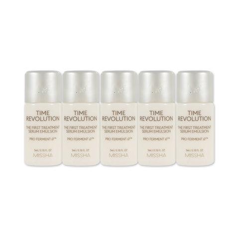 [Sample] [Missha] Time Revolution The First Treatment Serum Emulsion 5ml x 5PCS