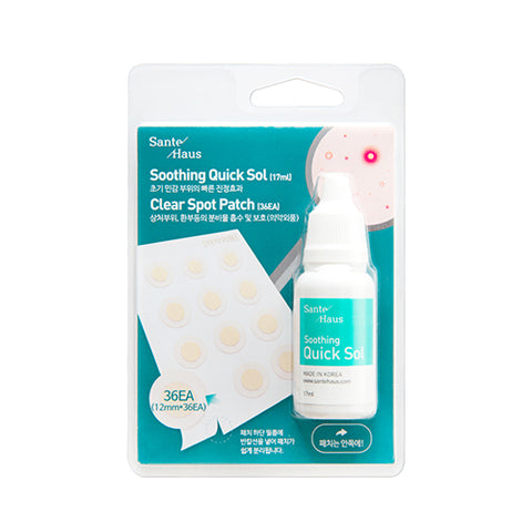 [Sante Haus] Soothing Quick Sol (17ml) + Clear Spot Patch (36EA)