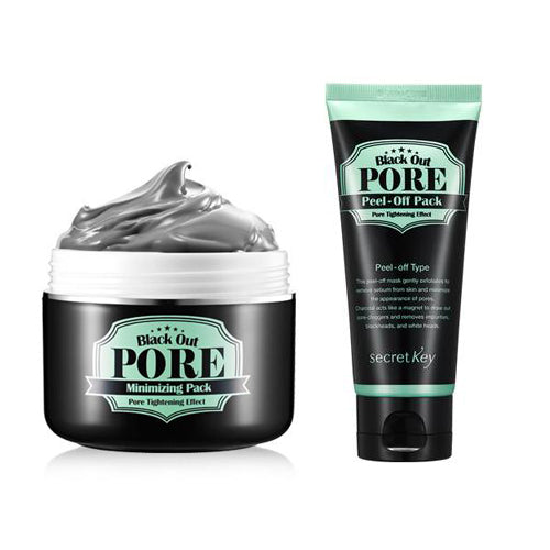 [Secret Key] Black Out Pore Peel Off Pack 100ml + Black Out Pore Minimizing Pack 100g