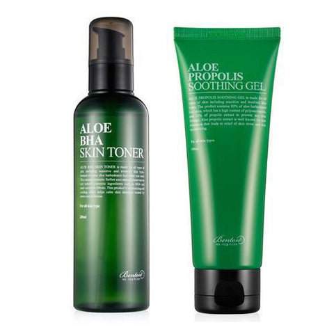 [SET] [Benton] Aloe BHA Skin Toner 200ml + Aloe Propolis Soothing Gel 100ml
