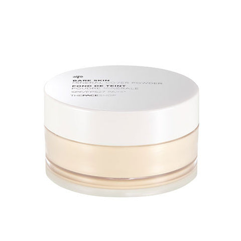 [The Face Shop] Bare Skin Mineral Cover Powder SPF27 PA++ 15g - Cosmetic Love