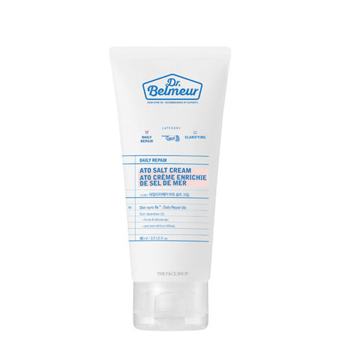 [The Face Shop] Dr.Belmeur Daily Repair Ato Salt Cream 80ml - Cosmetic Love