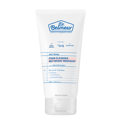 [The Face Shop] Dr.Belmeur Daily Repair Foam Cleanser 150ml - Cosmetic Love