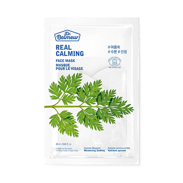 The Face Shop Dr.Belmeur Real Calming Facial Mask Summer Mugwort 24ml,[The Face FS2162