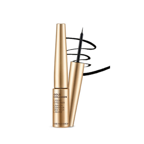[The Face Shop] Gold Collagen liquid Eyeliner 6g