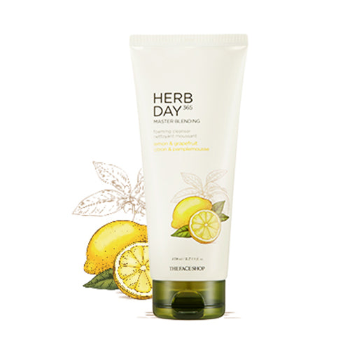The Face Shop Herb Day 365 Master Blending Cleansing Foam 170ml,[The Face Shop]