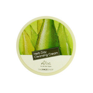 [The Face Shop] Herb Day Cleansing Cream Aloe - Cosmetic Love