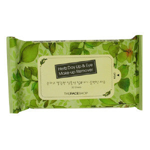 [The Face Shop] Herb Day Lip & Eye Remover Tissue - Cosmetic Love
