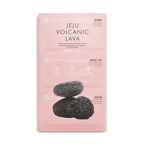The Face Shop Jeju Volcanic Lava Blackhead 3 Step Nose Pack,[The Face Shop] Jeju FS2086