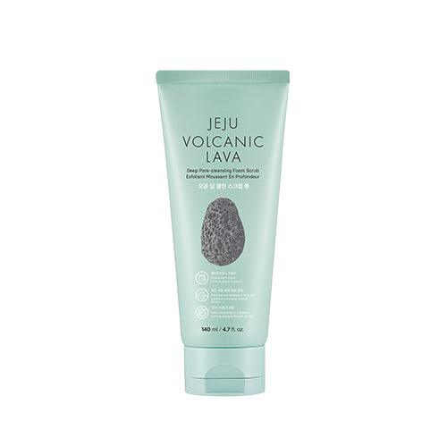 The Face Shop Jeju Volcanic Lava Pore Deep Clean Scrub Foam 140ml,[The Face Shop