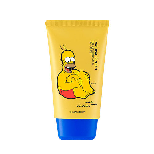 [The Face Shop] Natural Sun Eco No Shine Hydrating Sun Cream SPF40 PA+++ (The Simpsons Edition) 50ml - Cosmetic Love
