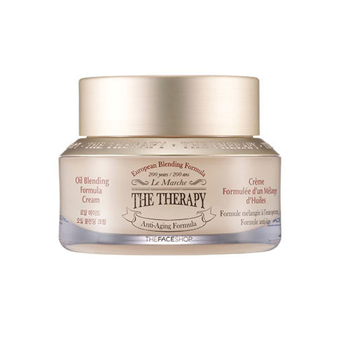[The Face Shop] The Therapy Oil Blending Formula Cream 50ml - Cosmetic Love