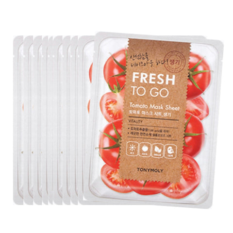 [Tonymoly] Fresh To Go Mask Sheet 22g #Tomato x 10pcs