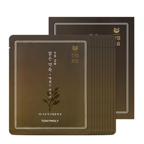 [Tonymoly] From Ganghwa Clear Wormwood Essence Mask Set (25mlx5Sheets)