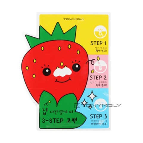 [Tonymoly] Mr.Strawberry Seed 3-step Nose Pack 6g - Cosmetic Love