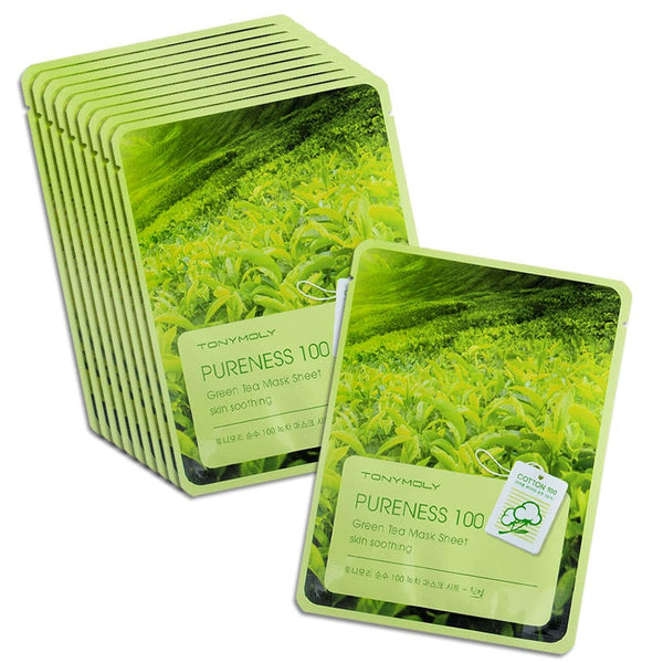 [Tonymoly] Pureness 100 Mask Sheet 21ml #10 Green Tea x 10pcs