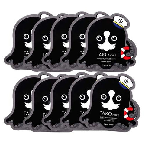[Tonymoly] Tako Pore One Shot Nose Pack 1.5g x10pcs