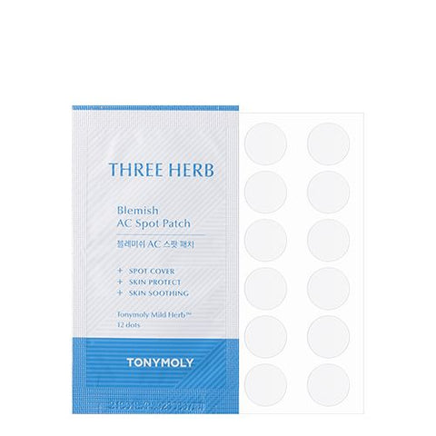 [Tonymoly] Three Herb Blemish Acne Spot Patch 12p