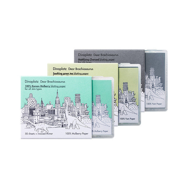 [TooCoolForSchool] Dinoplatz Dear Brachiosaurus Blotting Paper 50 sheets - Cosmetic Love